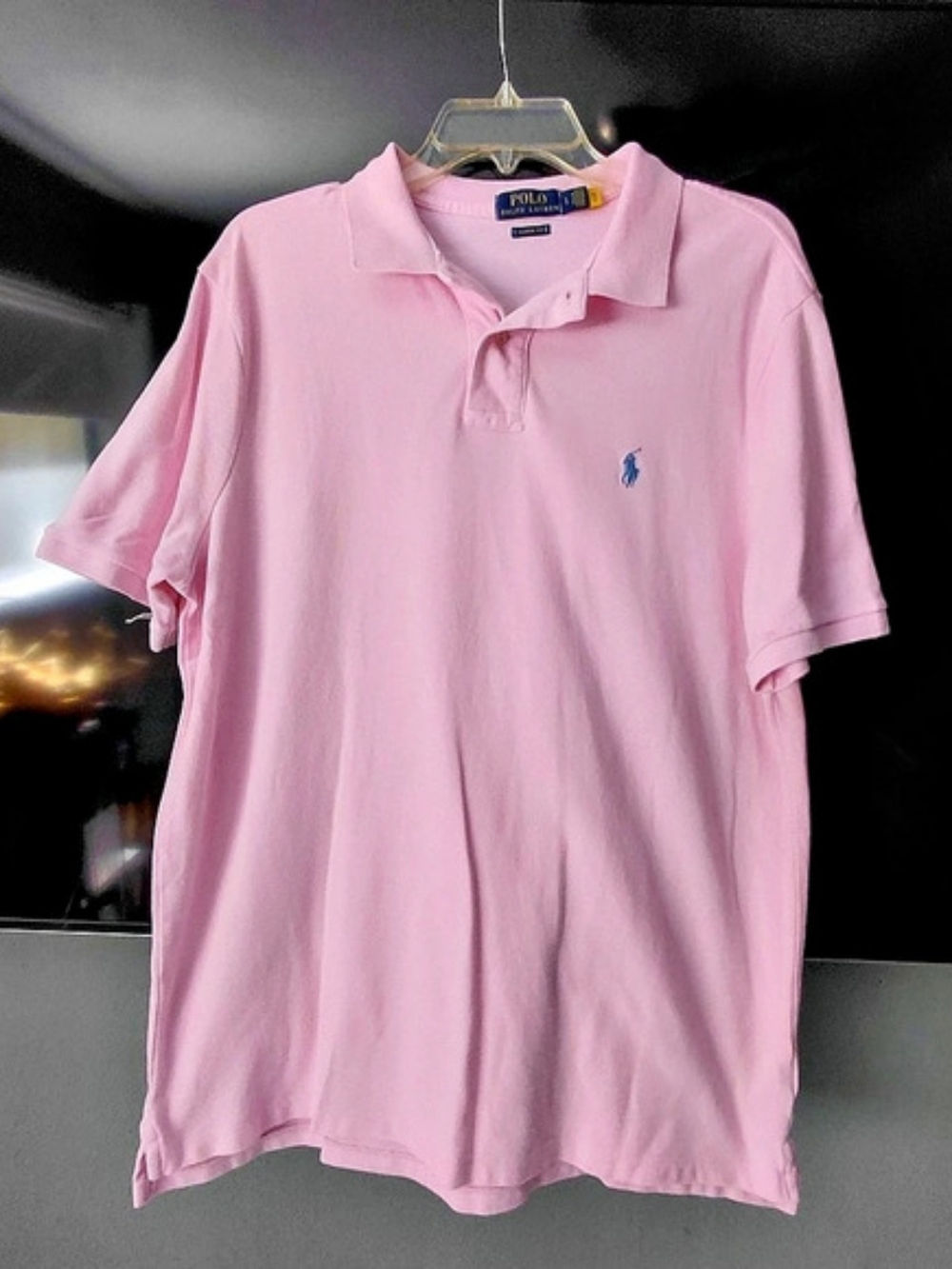 Polo Ralph Lauren Classic Fit Polo Shirt Pink Classic Fit Size Large